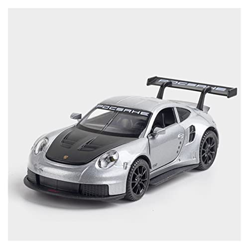 YRXIAO Für 911 997 1 32 Simulation Diecast Legierung Rennwagenmodell Ziehen Sammlung Kinderweihnachtsspielzeug Zurück Für Wohndekorationen(Silber) von YRXIAO