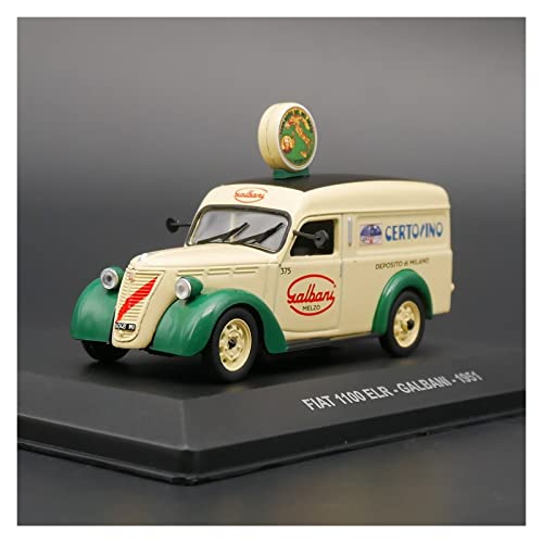 YRXIAO Für FIAT 1100 ELR Galbani 1951 Diecast Car Metal Toy Models 1 43 Für Wohndekorationen von YRXIAO