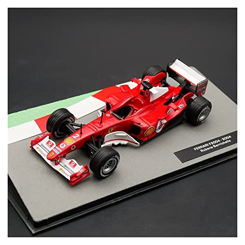 YRXIAO Für Ferrari F2004 2004 Rubens Barrichello Diecast Car Model Metal Toy Vehicle 1 43 Für Wohndekorationen von YRXIAO