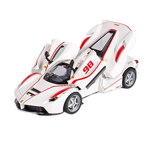 YRXIAO Für Ferrari LaFerrari FXXK 1 32 Simulation Diecast Legierung Automodell Pullback Sammlung Kinderspielzeug Geschenk Für Wohndekorationen(White) von YRXIAO