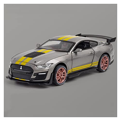 YRXIAO Für Ford Mustang 1 32 Simulation Diecast Legierung Automodell Zurückziehen Spielzeug Fahrzeug Sammlerstücke Kinder Geschenk Für Wohndekorationen(Titanium) von YRXIAO