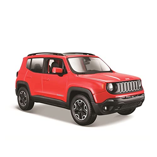 YRXIAO Für Jeep Renegade 1 24 Simulation Diecast Legierung Auto Modell Dekoration Sammlung Geschenk Spielzeug Für Wohndekorationen(Rot) von YRXIAO