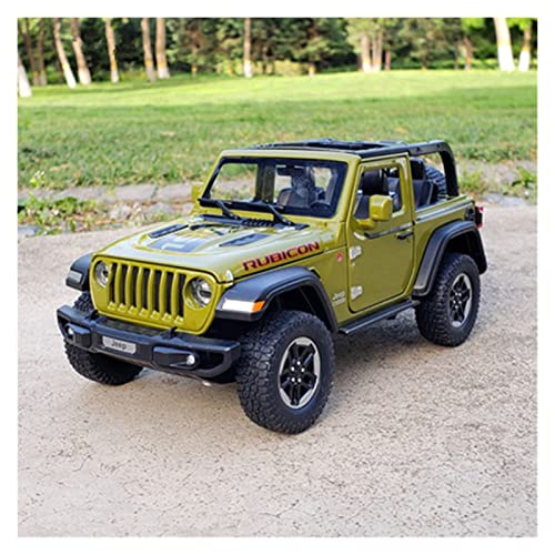 YRXIAO Für Jeeps Wrangler Rubicon 1:20 Simulation Diecast Alloy Auto Modell Sound Light Kinder Spielzeug Fahrzeug Geschenk Für Wohndekorationen(Grün) von YRXIAO