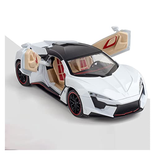 YRXIAO Für Laken Finnier 1 24 Simulation Diecast Alloy Auto Modell Sound Light Kinder Spielzeugfahrzeug Sammlung Für Wohndekorationen(White) von YRXIAO
