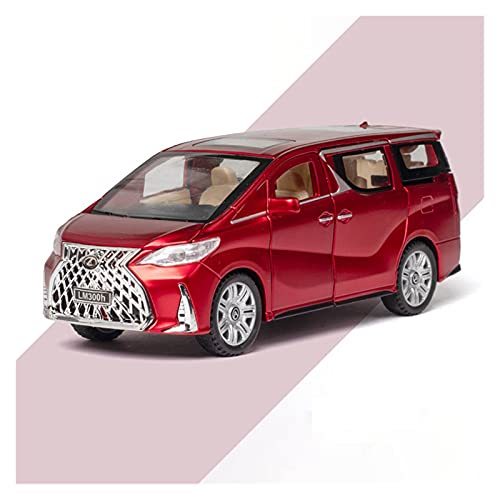 YRXIAO Für Lexus LM300H 1 32 Simulation Diecast Legierung MPV Automodell Sound Light Kinder Spielzeugfahrzeug Sammlerstücke Für Wohndekorationen(Rot) von YRXIAO