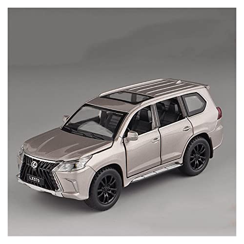 YRXIAO Für Lexus LX570 1 32 Simulation Druckgusslegierung Rennwagenmodell Ziehen Sammlung Kinderweihnachtsspielzeuggeschenke Für Wohndekorationen(Silber) von YRXIAO