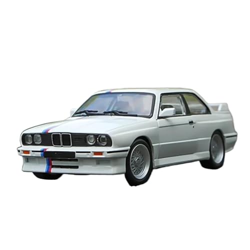 YRXIAO Für M3 E30 Retro 3er-Sportwagen Druckguss 1:24 Statisches Metalllegierungsmodell Erwachsenensammlung Für Wohndekorationen(White) von YRXIAO