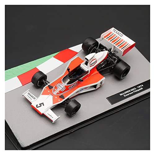 YRXIAO Für McLAREN M23 1974 Emerson Fittipaldi Diecast Car Metal Toy Model 1 43 Für Wohndekorationen von YRXIAO