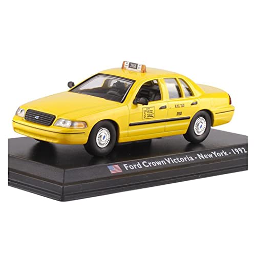 YRXIAO Für Metalllegierung Gelb Classic 1992 Crown Victoria Taxi Modell Druckguss Auto Spielzeug Geschenk 1 43 Für Wohndekorationen von YRXIAO