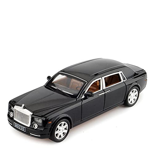 YRXIAO Für Rolls Royce Phantom 1 24 Simulation Diecast Legierung Automodell Sound Light Pull Back Sammlung Spielzeugfahrzeug Für Wohndekorationen(Schwarz) von YRXIAO