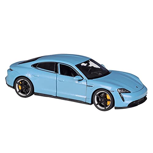 YRXIAO Für Taycan Turbo S 1 24 Simulation Diecast Alloy Automodell Dekoration Sammlung Geschenk Junge Spielzeug Für Wohndekorationen(Blau) von YRXIAO