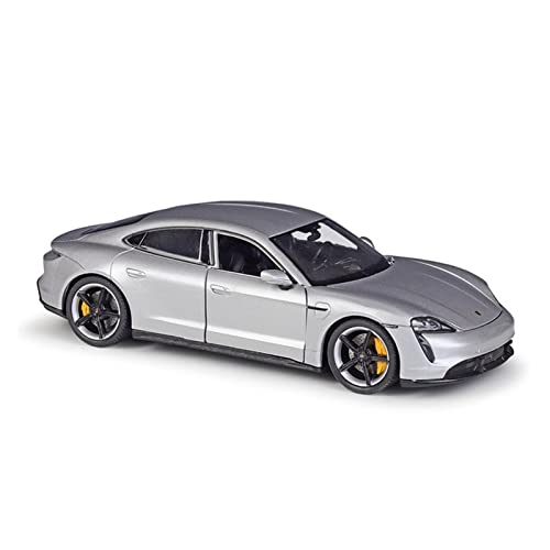 YRXIAO Für Taycan Turbo S 1 24 Simulation Diecast Alloy Automodell Dekoration Sammlung Geschenk Junge Spielzeug Für Wohndekorationen(Silber) von YRXIAO