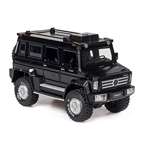 YRXIAO Für Unimog U5000 ORV 1 28 Simulation Diecast Alloy Auto Modell Sound Light Zurückziehen Kinder Spielzeug Fahrzeug Für Wohndekorationen(Schwarz) von YRXIAO