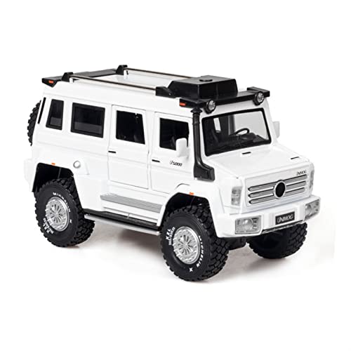 YRXIAO Für Unimog U5000 ORV 1 28 Simulation Diecast Alloy Auto Modell Sound Light Zurückziehen Kinder Spielzeug Fahrzeug Für Wohndekorationen(White) von YRXIAO