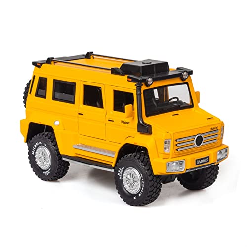 YRXIAO Für Unimog U5000 ORV 1 28 Simulation Diecast Alloy Auto Modell Sound Light Zurückziehen Kinder Spielzeug Fahrzeug Für Wohndekorationen(Yellow) von YRXIAO