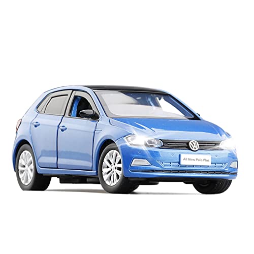 YRXIAO Für VW Polo 1 32 Simulation Diecast Legierung Rennwagenmodell Zurückziehen Spielzeug Fahrzeug Kinder Geschenk Für Wohndekorationen(Blau) von YRXIAO