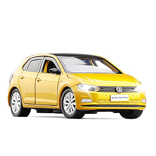 YRXIAO Für VW Polo 1 32 Simulation Diecast Legierung Rennwagenmodell Zurückziehen Spielzeug Fahrzeug Kinder Geschenk Für Wohndekorationen(Gold) von YRXIAO