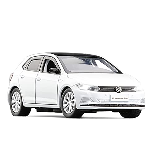 YRXIAO Für VW Polo 1 32 Simulation Diecast Legierung Rennwagenmodell Zurückziehen Spielzeug Fahrzeug Kinder Geschenk Für Wohndekorationen(White) von YRXIAO