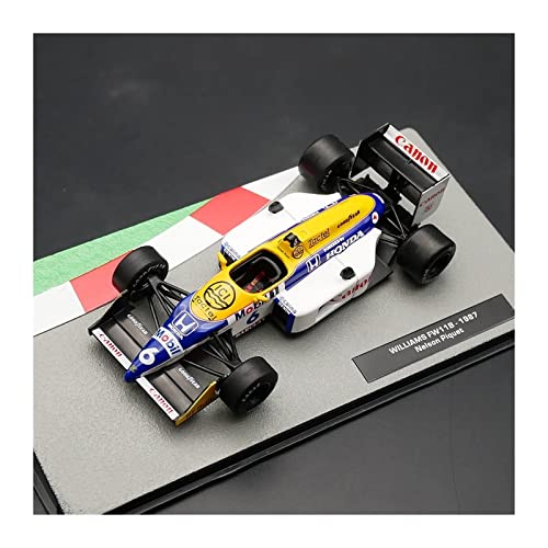 YRXIAO Für Williams FW11B 1987 Nelson Piquet Diecast Car Model Metal Toy Vehicle 1 43 Für Wohndekorationen von YRXIAO