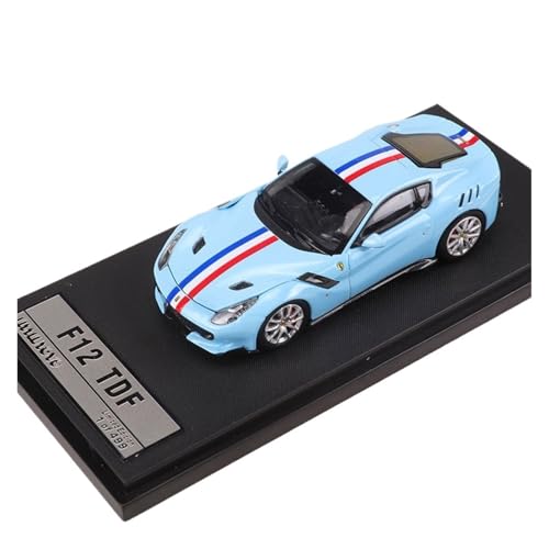 YRXIAO Gelb 1:64 Für F12 TDF Supercar Druckguss-Modellauto Mit Abnehmbarer Motorhaube – Sammlerstück Für Wohndekorationen(Yellow) von YRXIAO