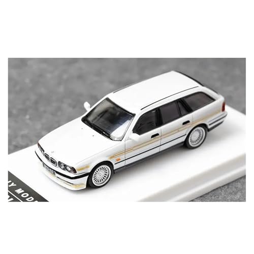 YRXIAO Grau 1:64 Für E34 Touring Alpina Maßstab Legierung Gießt Druck Spielzeug Fahrzeuge Miniatur Modell Auto Für Wohndekorationen(White) von YRXIAO