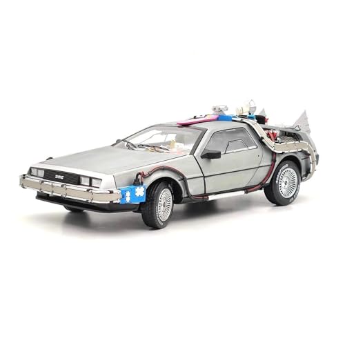 YRXIAO Maßstab 1/18 Für Time Machine Ultimate Edition BCJ97 Druckgussmodelle Autosammlung Autospielzeug Für Wohndekorationen von YRXIAO