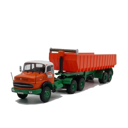 YRXIAO Maßstab 1 43 für Mercedes-Benz 2624 Schwerer LKW, großer LKW-Anhänger, Legierungsautomodell, statisches Hobby-Metallspielzeug Für Wohndekorationen von YRXIAO