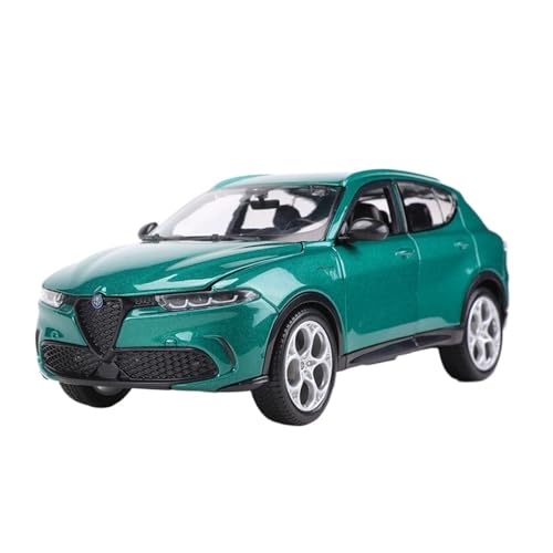 YRXIAO Maßstab 1:24 Für Alfa Romeo Tonale, Automodell Aus Druckgussmetalllegierung, Sammlerstück Für Wohndekorationen(Green) von YRXIAO