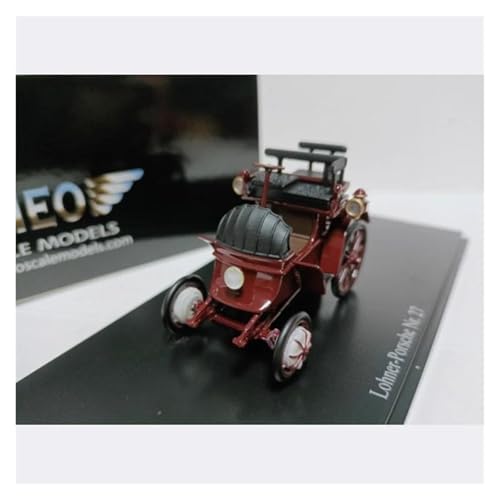 YRXIAO Maßstab 1:43 Für Porsche Hybrid Cabrio Oldtimermodell Lohner Nr.27 Harzautomodell Souvenir Für Erwachsene Für Wohndekorationen von YRXIAO