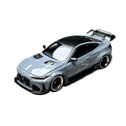 YRXIAO Maßstab 1:64 Für G82 M4 ADRO Karosserie Widebody Statisches Metallguss-Ausstellungsstück Legierungsautomodell Für Wohndekorationen von YRXIAO