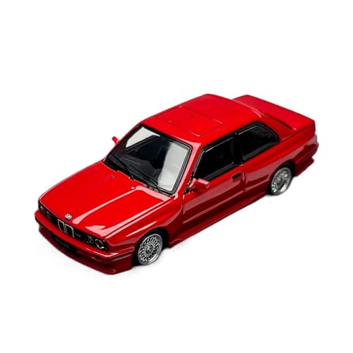 YRXIAO Maßstab 1:64 Für M3 E30 Sport Druckguss-Automodell Sammlerstück Desktop-Display Für Enthusiasten Für Wohndekorationen(Red) von YRXIAO