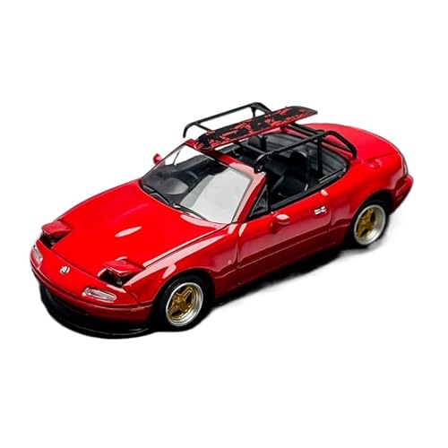 YRXIAO Maßstab 1:64 Für Mazda MX-5 Cabrio Camping Edition Druckguss-Automodell Für Die Anzeige Zu Hause Und Im Büro Für Wohndekorationen von YRXIAO