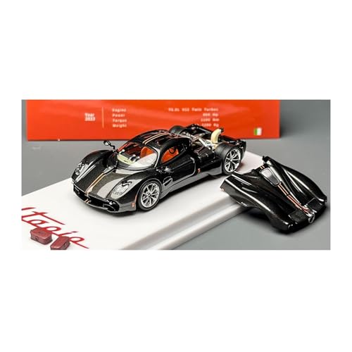 YRXIAO Maßstab 1:64 Für Pagani Utopia Supercar Druckguss-Modellauto Sammlerstück Ausstellungsstück – Schwarz Für Wohndekorationen von YRXIAO