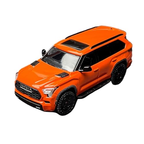 YRXIAO Maßstab 1:64 Für Toyota Sequoia Druckguss-Automodell Statisches Sammlerstück Ausstellungsstück Orange Für Wohndekorationen(Orange) von YRXIAO