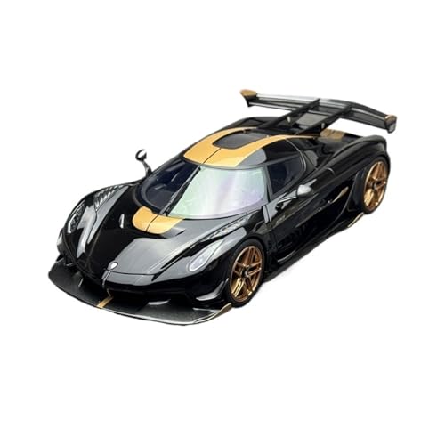 YRXIAO Metall-Automodelle bausatz 1/18 Für Koenigsegg Jesko Harz Auto Modell Ornamente Schwarz Veranda Display Hobby Dekoration Für Wohndekorationen von YRXIAO