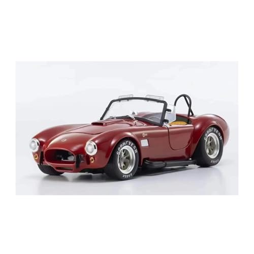 YRXIAO Metall-Automodelle bausatz 1/18 Für Shelby Cobra 427S/C Legierung Auto Statische Display Modell Rot Schwarz Lieblings Sammlung Auto Modell Für Wohndekorationen(Red) von YRXIAO