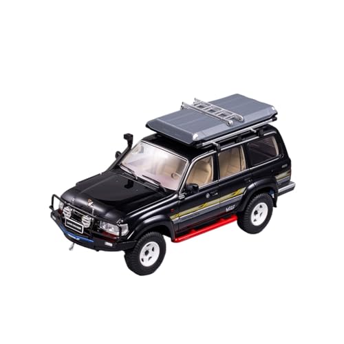 YRXIAO Metall-Automodelle bausatz 1/18 Für Toyota Land Cruiser LC80 Geländewagen Modifizierte SUV-Legierung Automodellsammlung Für Wohndekorationen(Black) von YRXIAO