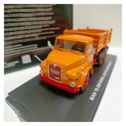 YRXIAO Metall-Automodelle bausatz 1/50 Für Man 19.230 DHKA 6x6 Harz LKW Modell Auto Delikatesse Miniatur Statische Sammeln Urlaub Spielzeug Für Wohndekorationen(Orange) von YRXIAO