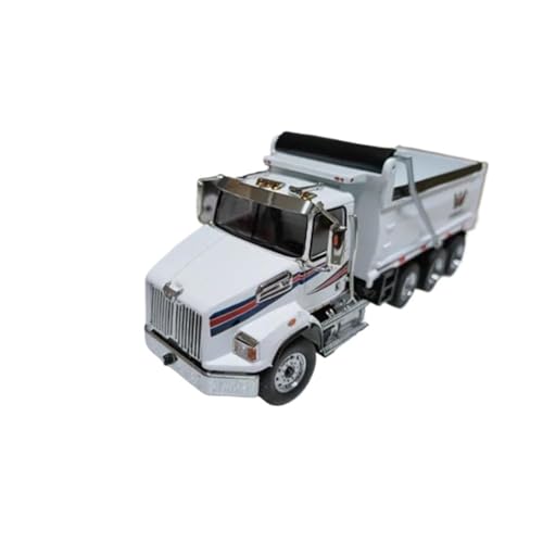 YRXIAO Metall-Automodelle bausatz 1/50 Für Western Star 4900SB Weiß Legierung Lieferung LKW Modell Miniatur Statische Sammeln Spielzeug Für Wohndekorationen von YRXIAO