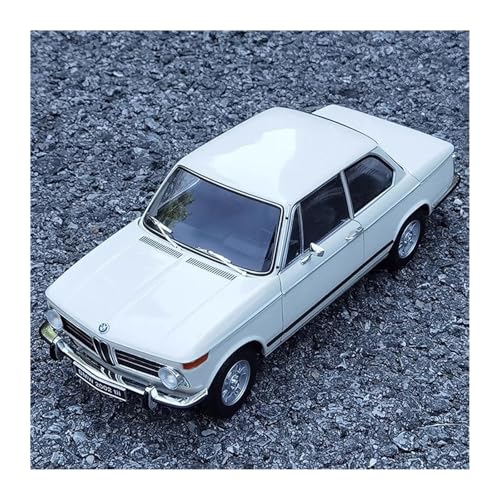 YRXIAO Metall-Automodelle bausatz 1 18 Für BMW 2002 Tii Legierung Voll Geöffnet Auto Modell Klassische Auto Sammlung Display Modell Für Wohndekorationen(White) von YRXIAO