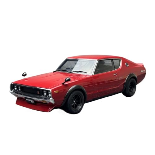 YRXIAO Metall-Automodelle bausatz 1 18 Für Nissan Skyline 2000 GT-R (KPGC110) Automodell-Ornamente Vollständig Geöffnete Ornamente Rot Für Wohndekorationen(Red) von YRXIAO