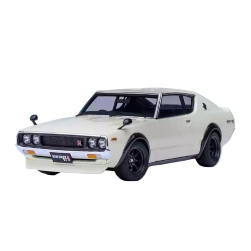 YRXIAO Metall-Automodelle bausatz 1 18 Für Nissan Skyline 2000 GT-R (KPGC110) Automodell-Ornamente Vollständig Geöffnete Ornamente Rot Für Wohndekorationen(White) von YRXIAO