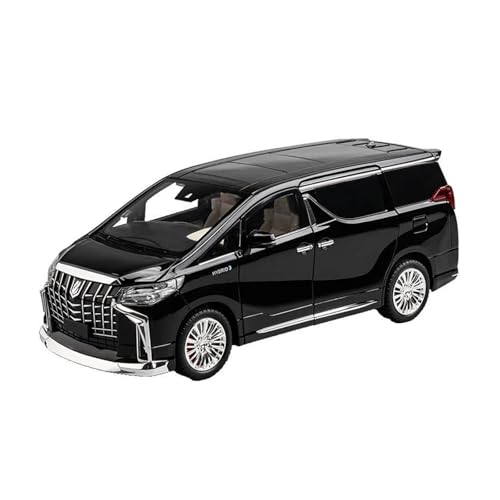 YRXIAO Metall-Automodelle bausatz 1 18 Metalldruckgussmodell Für Toyota Alphard Automodell Maßstablegierung Miniatursimulation Statisches Fahrzeug Für Wohndekorationen(Schwarz) von YRXIAO