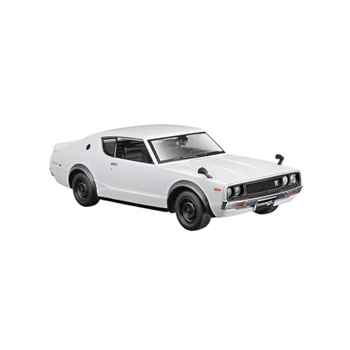 YRXIAO Metall-Automodelle bausatz 1 24 Für 1973 Nissan Skyline 2000gt-r GTR 1971 Datsun 510 Legierung Modell Metall Modell Auto Für Wohndekorationen(White) von YRXIAO