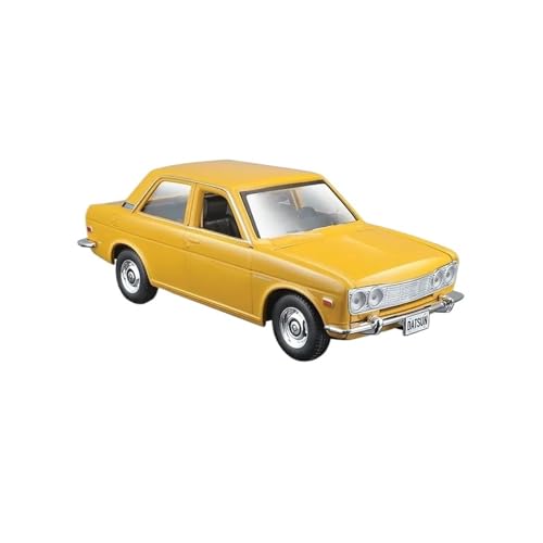 YRXIAO Metall-Automodelle bausatz 1 24 Für 1973 Nissan Skyline 2000gt-r GTR 1971 Datsun 510 Legierung Modell Metall Modell Auto Für Wohndekorationen(Yellow) von YRXIAO