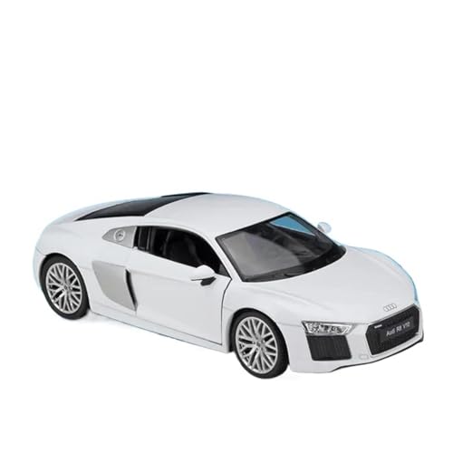 YRXIAO Metall-Automodelle bausatz 1 24 Für Audi R8 V10 Legierung Sport Auto Modell Druckguss Metall Racing Fahrzeug Modell Geschenk Für Wohndekorationen(Rot) von YRXIAO