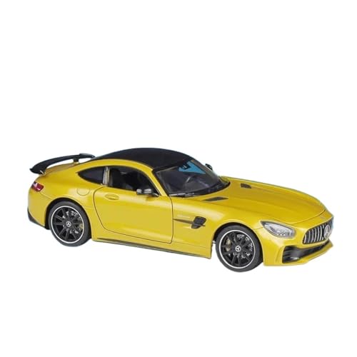 YRXIAO Metall-Automodelle bausatz 1 24 Für Mercedes-Benz AMG Autolegierung Automodell Druckgussmodellbausatz Ornamentsammlung Für Wohndekorationen(Yellow) von YRXIAO