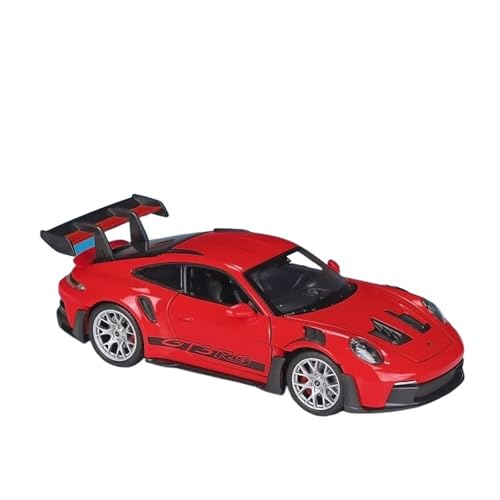YRXIAO Metall-Automodelle bausatz 1 24 Für Porsche 911 GT3 RS Legierung Sport Auto Modell Druckguss Metall Rennwagen Modell Sammlung Für Wohndekorationen(Rot) von YRXIAO