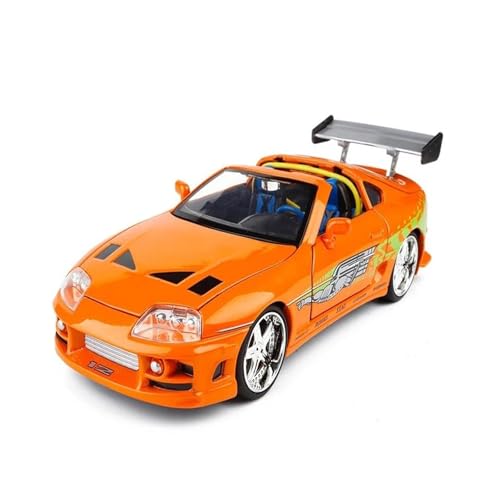 YRXIAO Metall-Automodelle bausatz 1 24 Für Supra 1995 Legierung Auto Druckguss Modell Miniatur Maßstab Modell Auto Spielzeug Ornamente Für Wohndekorationen(Orange) von YRXIAO