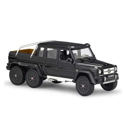 YRXIAO Metall-Automodelle bausatz 1 24 Skala Modell Auto Für Mercedes Benz G63 AMG 6X6 Klassische LKW Geländewagen Metall Legierung Spielzeug Für Wohndekorationen(Schwarz) von YRXIAO